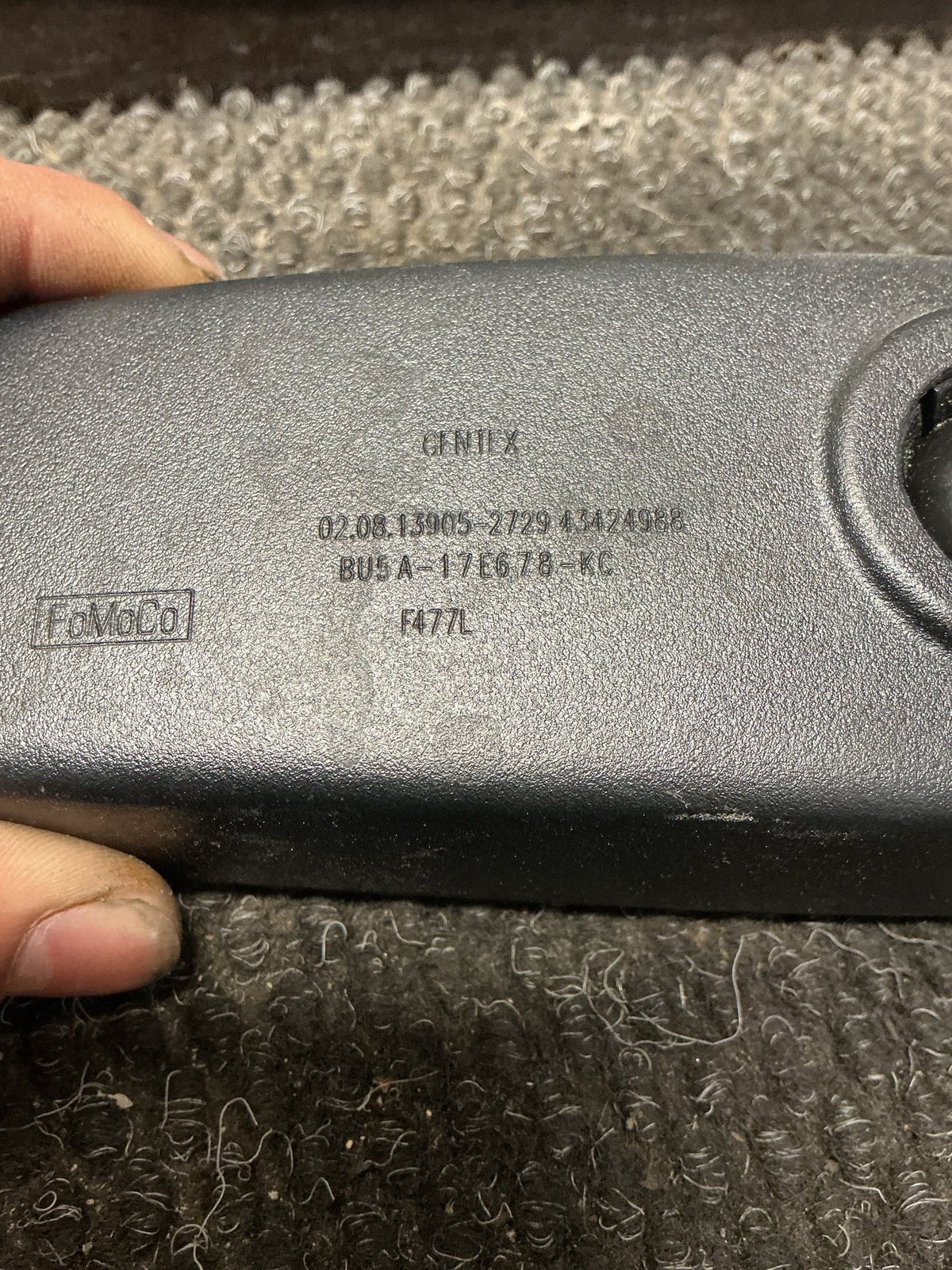 2013 Ford Kuga II TF- Interior Mirror- (TAG11343) PN: BU5A-17E678-KC