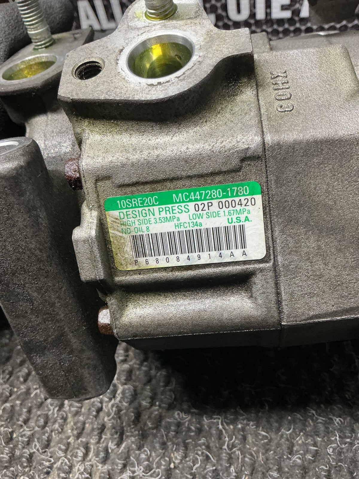 2015 Dodge Journey JC- A/C Compressor- (TAG11088) PN: P68084914AA