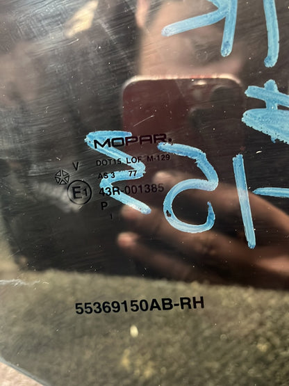 2007-2010 Dodge Nitro KA- Right Rear Door Window- (TAG9509)