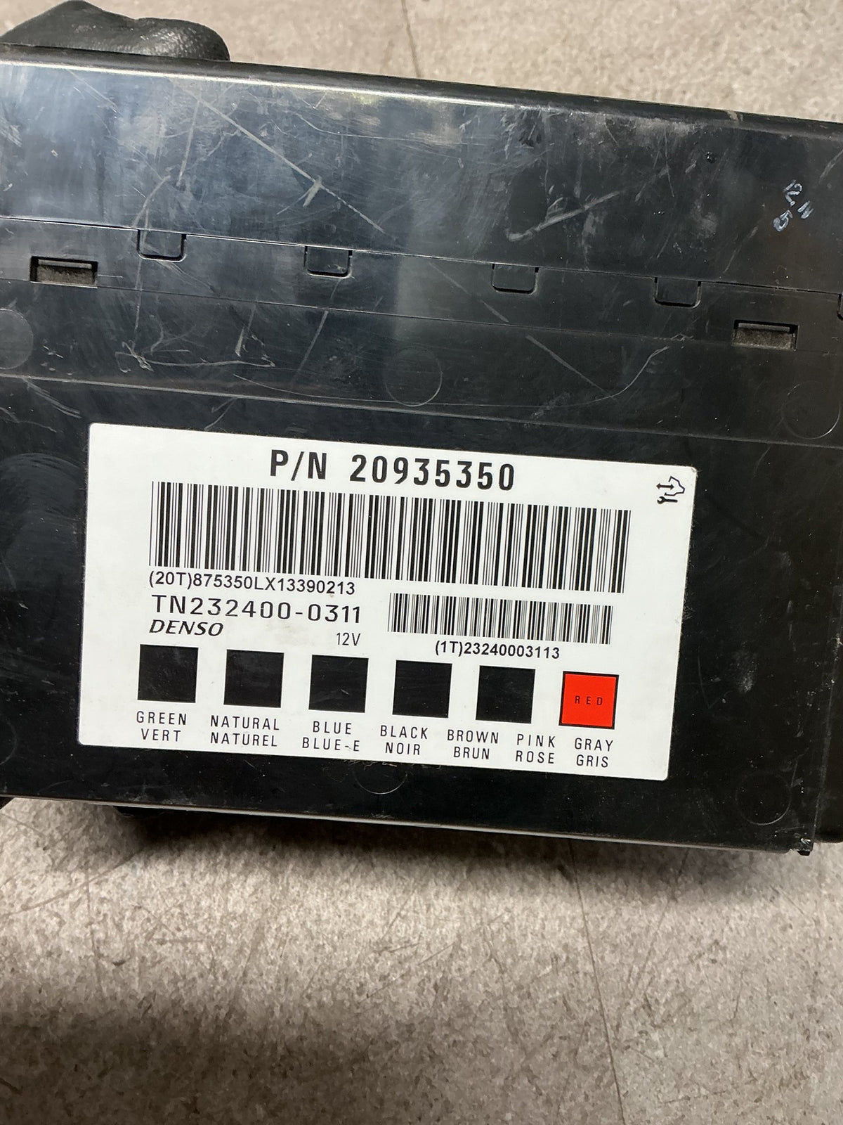 2012 Holden Captiva 5- Body Control Module- (TAG14978)