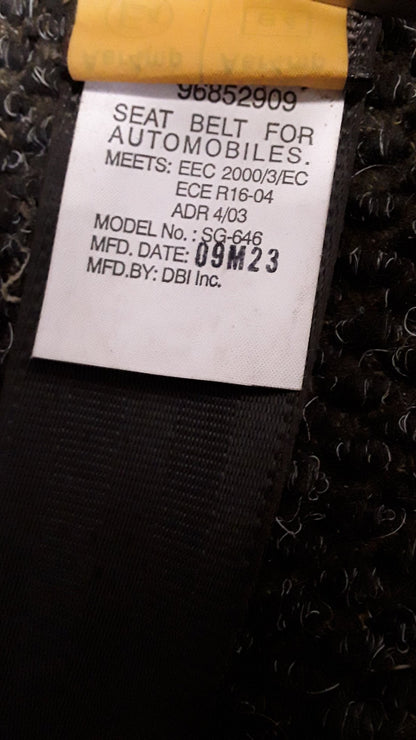 2008-2011 Holden Captiva 7 CG- Left Front Seat Belt- (TAG6114)