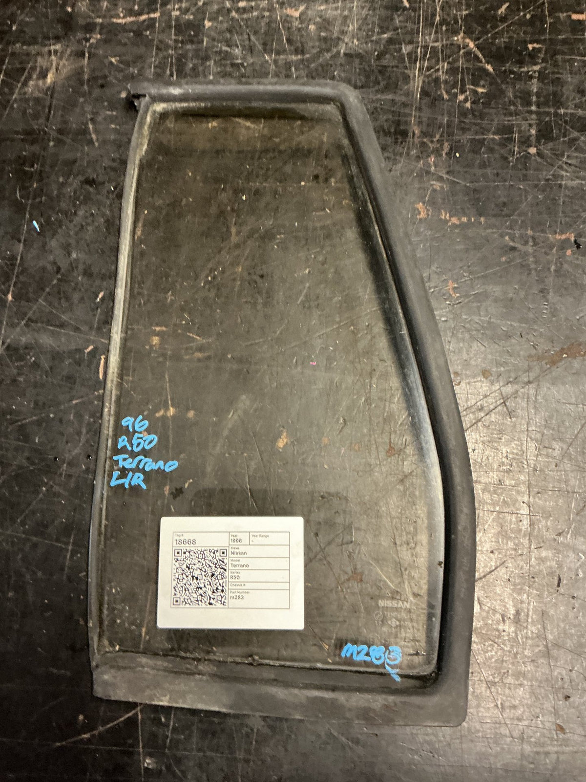 1996 Nissan Terrano R50 - Left Rear Quarter Door Glass - (TAG18668)
