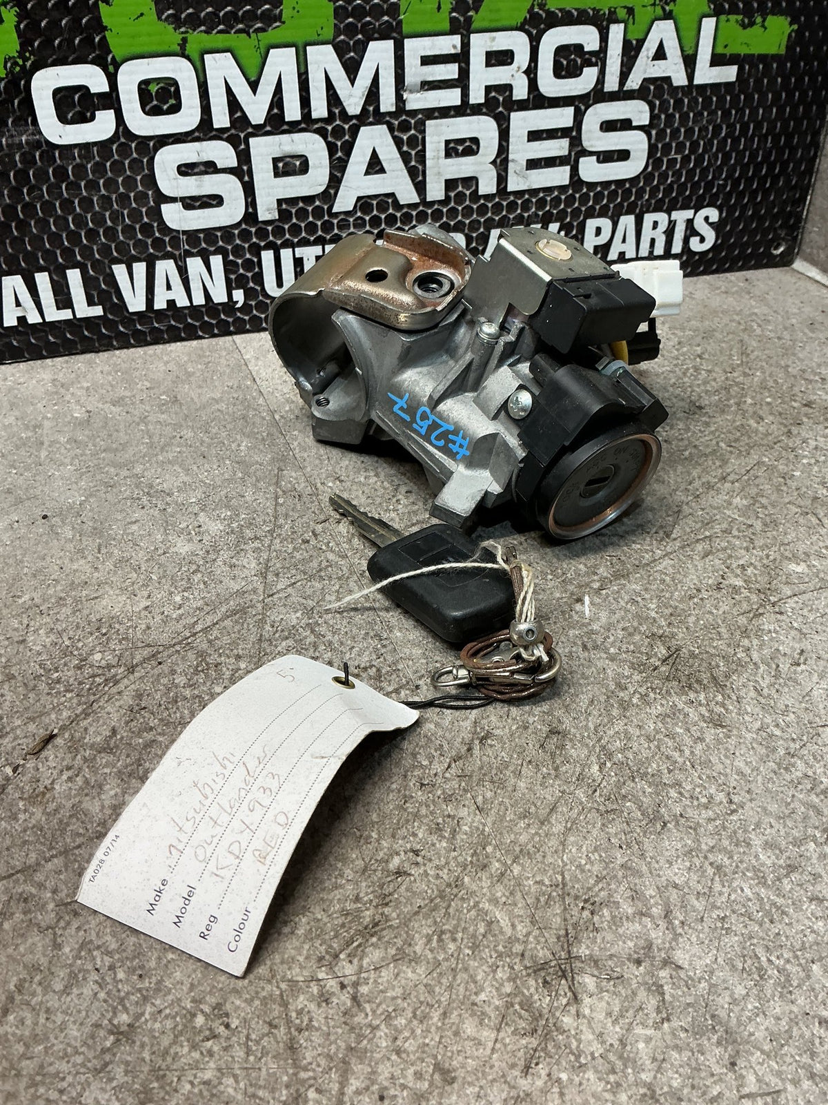 2016 Mitsubishi Outlander III GF*W GF7W- Ignition With Key- (TAG15773)