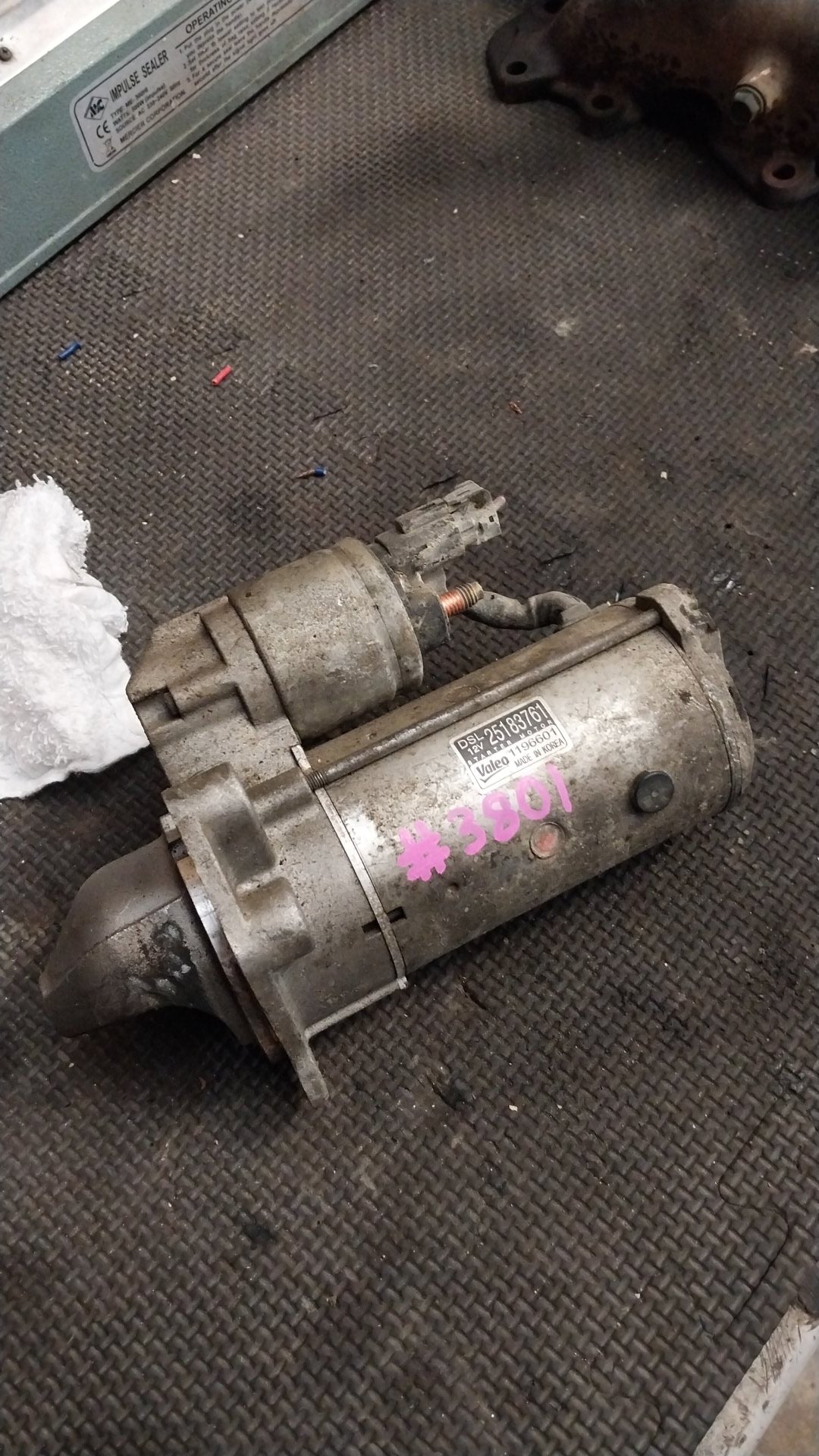 2014 Holden Captiva 7 CG- Starter Motor- (TAG3801) PN: 25183761