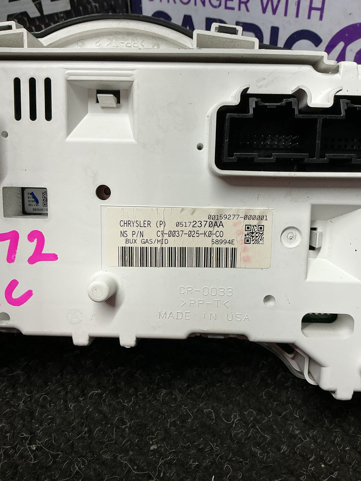 2009 Dodge Nitro KA- Instrument Cluster- (TAG9772) PN: 05172370AA