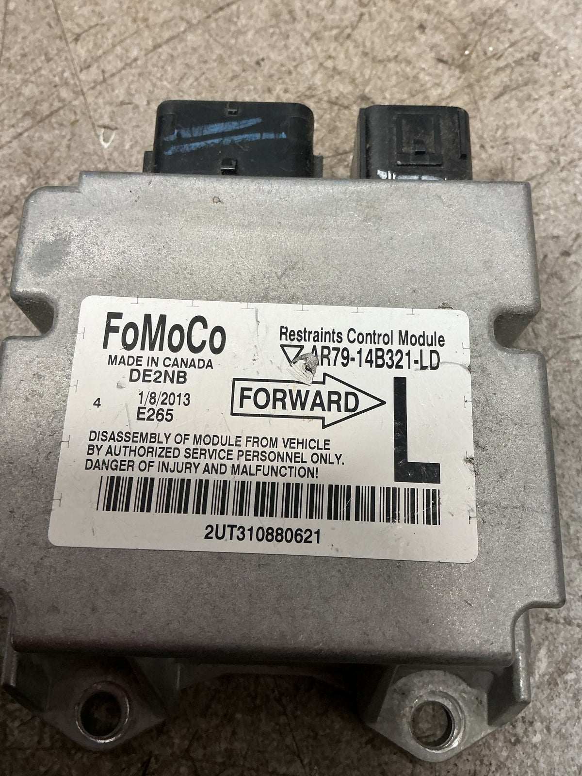 2013 Ford Territory- Airbag Module- (TAG17022)