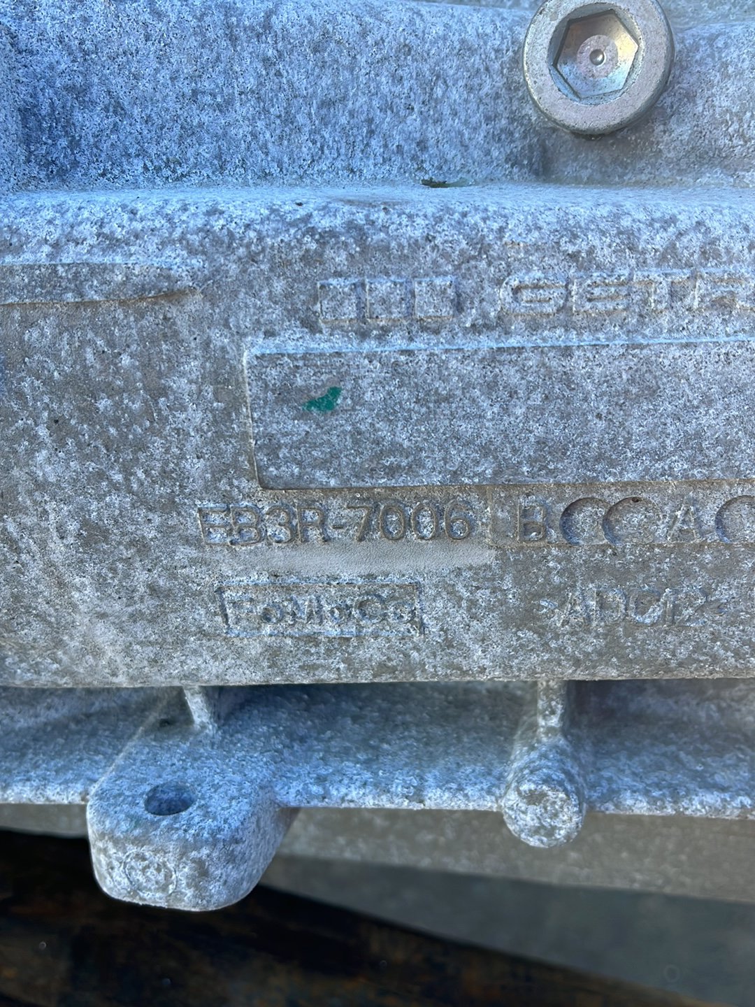 2015-2018 Ford Ranger PXII- Manual Gearbox- (TAG7476)