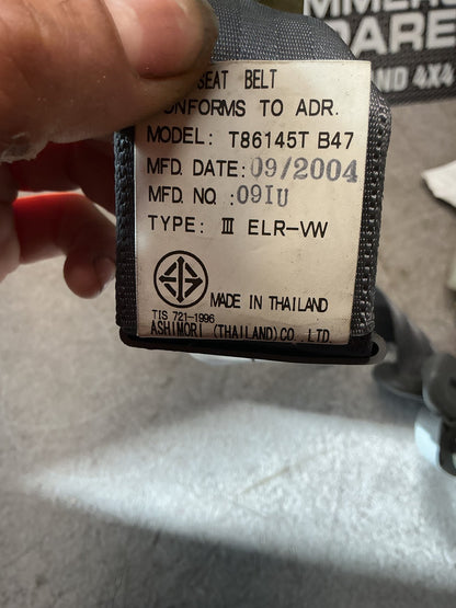 2005 Ford Courier UN- Left Rear Seat Belt- (TAG13610)