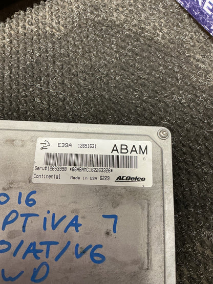 2016 Holden Captiva 7 9W056- ECU- (TAG10542)