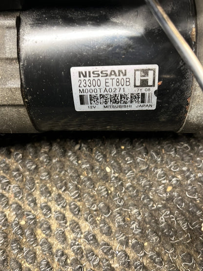 2007-2013 Nissan X-Trail T31 TNT31- Starter Motor- (TAG8682)