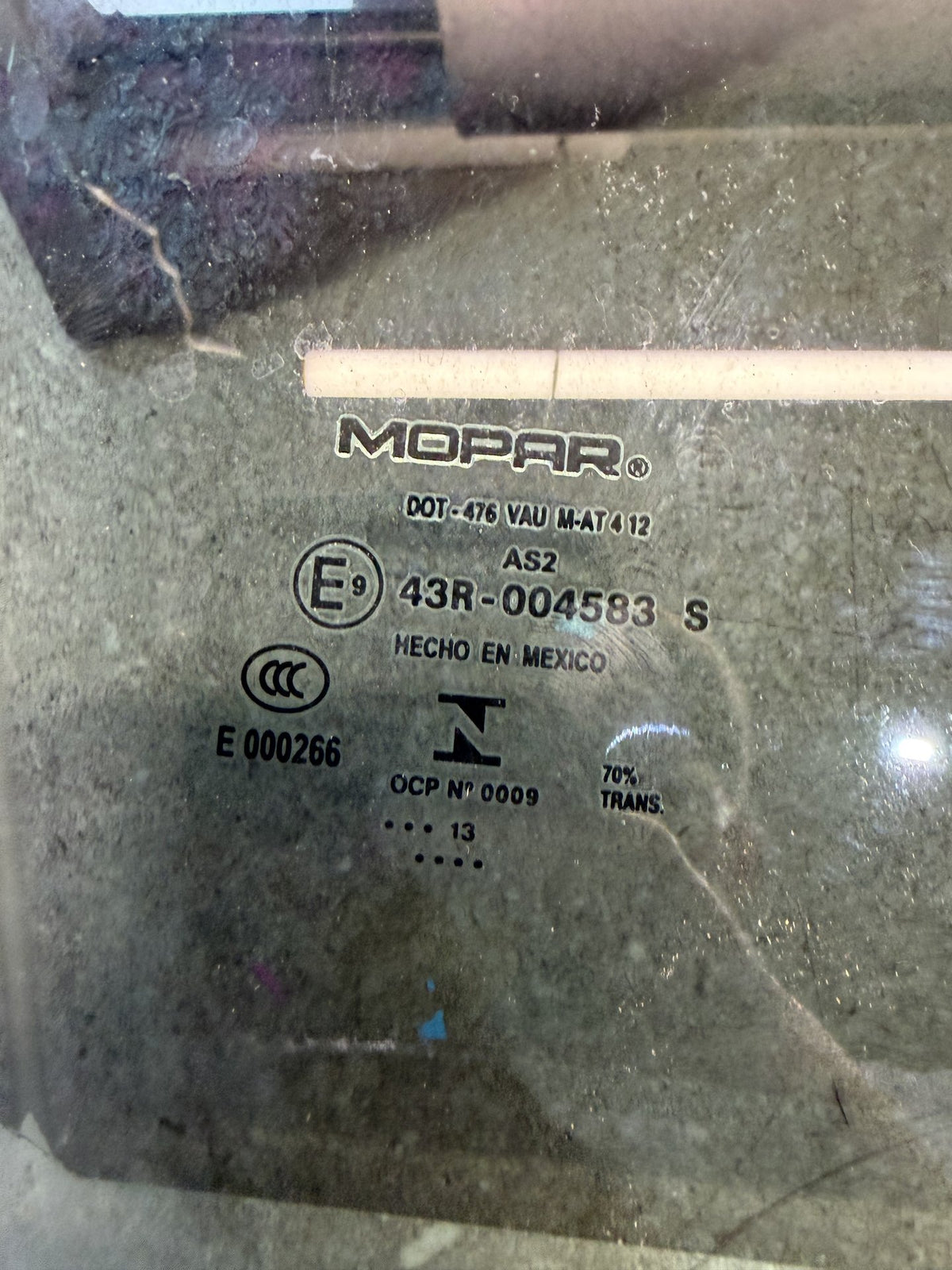 2012-2015 Dodge Journey JC - Right Front Door Glass - (TAG18888)