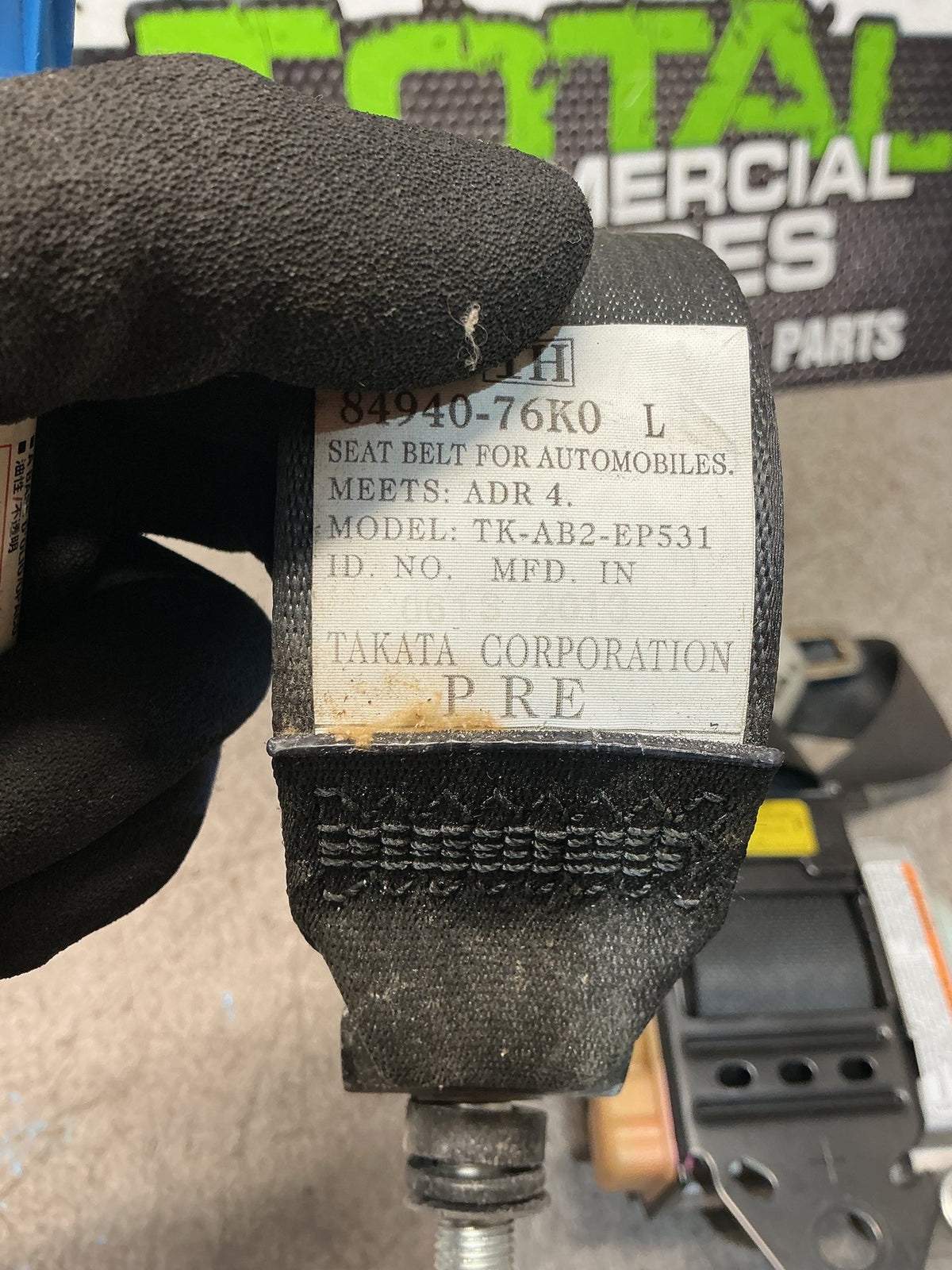 2009-2020 Suzuki Grand Vitara II JT- Left Front Seat Belt- (TAG15913)