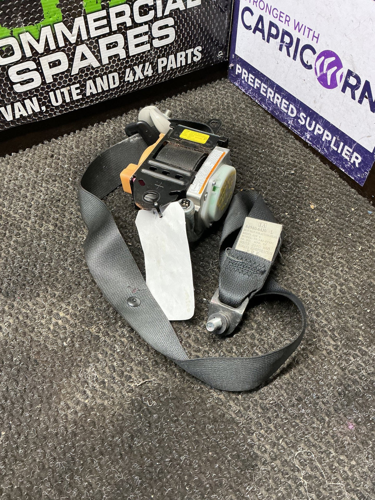 2010 Suzuki Grand Vitara 7W100- Left Front Seat Belt- (TAG10705) PN: TK-AB2-EP531