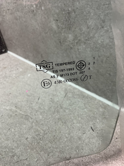 2007 Holden Rodeo- Left Front Door Glass- (TAG14245)