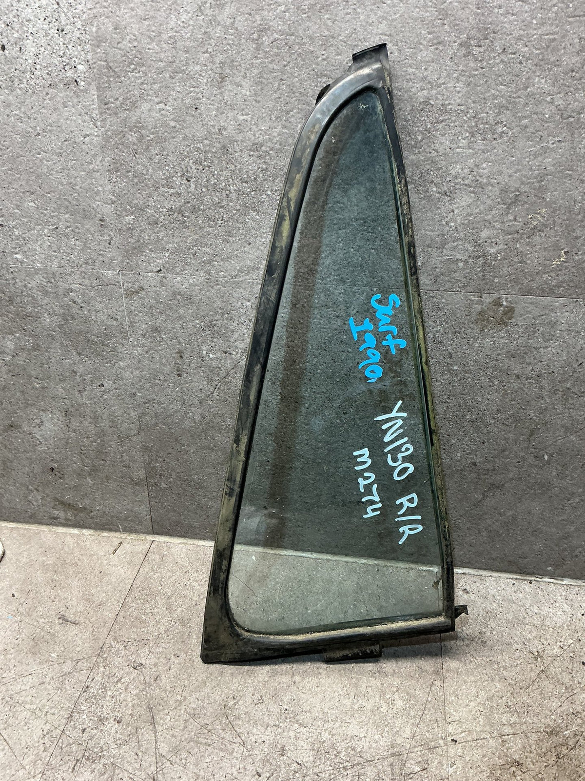 1990 Toyota Hilux Surf YN130 - Right Rear Quarter Door Glass - (TAG18620)