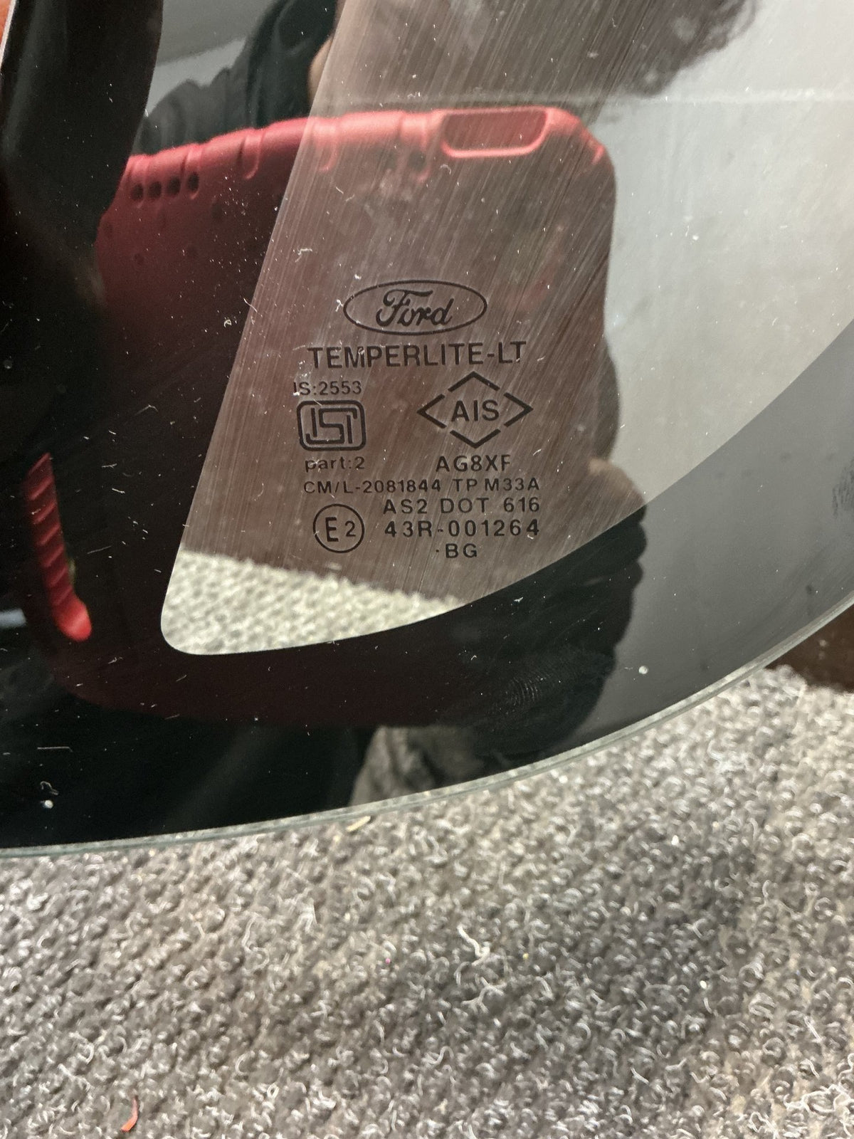 2013-2017 Ford EcoSport BK- Right Rear Quarter Door Glass- (TAG10424)