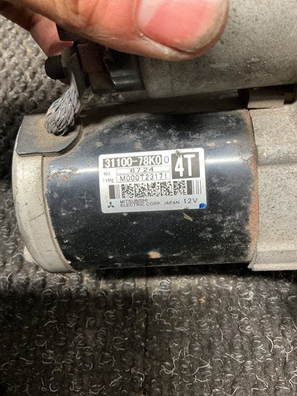 2008 Suzuki Vitara 7W075- Starter Motor- (TAG10752)