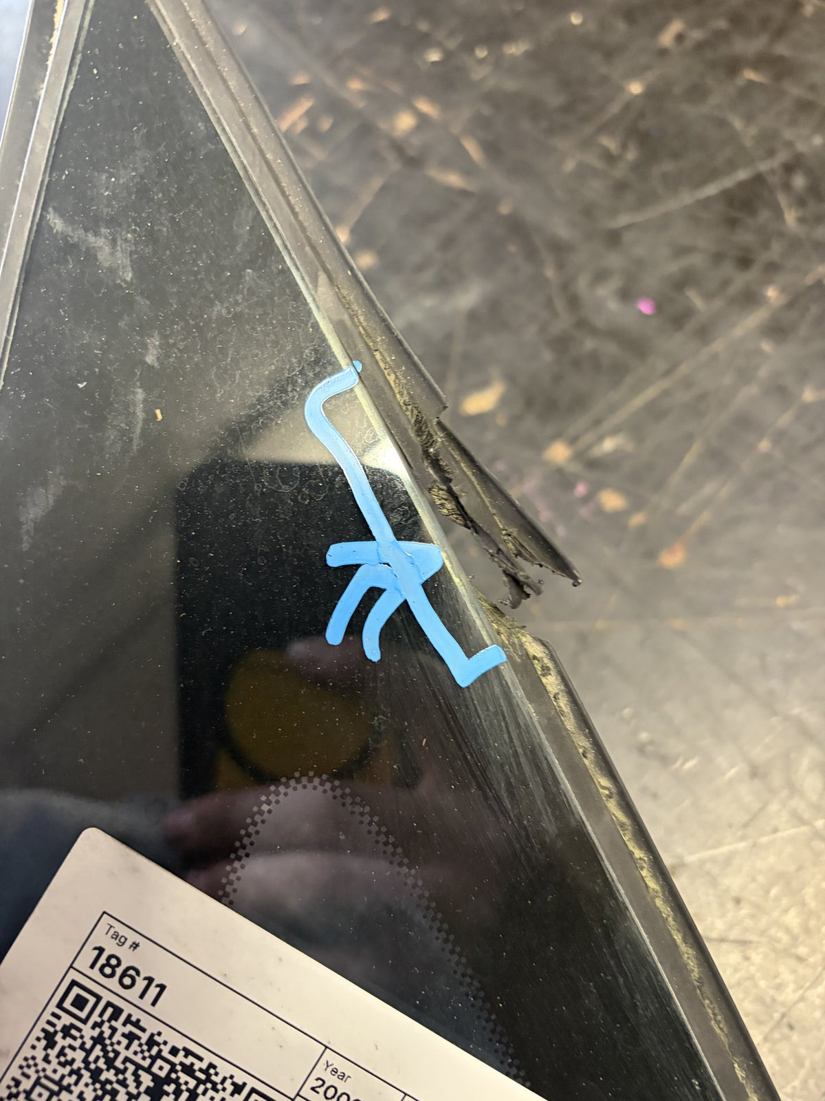 2009 Nissan NV200 - Right Front Quarter Door Glass - (TAG18611)