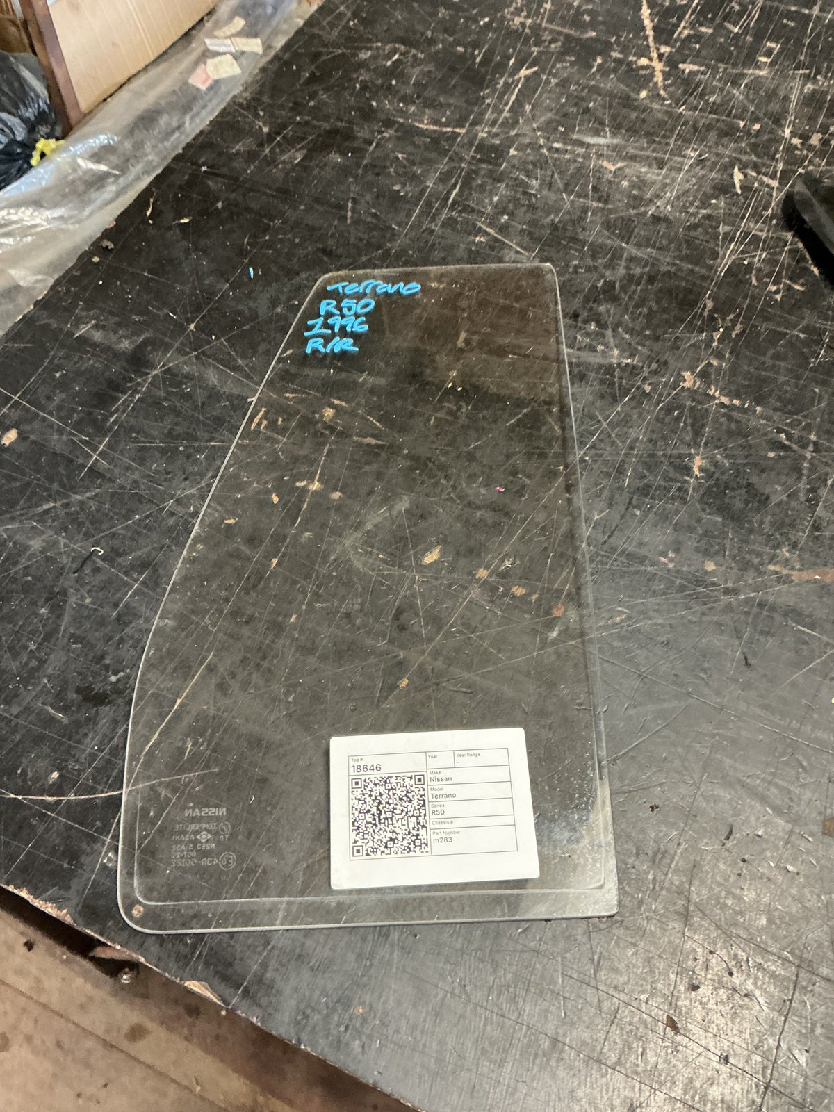 1996 Nissan Terrano R50 - Right Rear Quarter Door Glass - (TAG18646)
