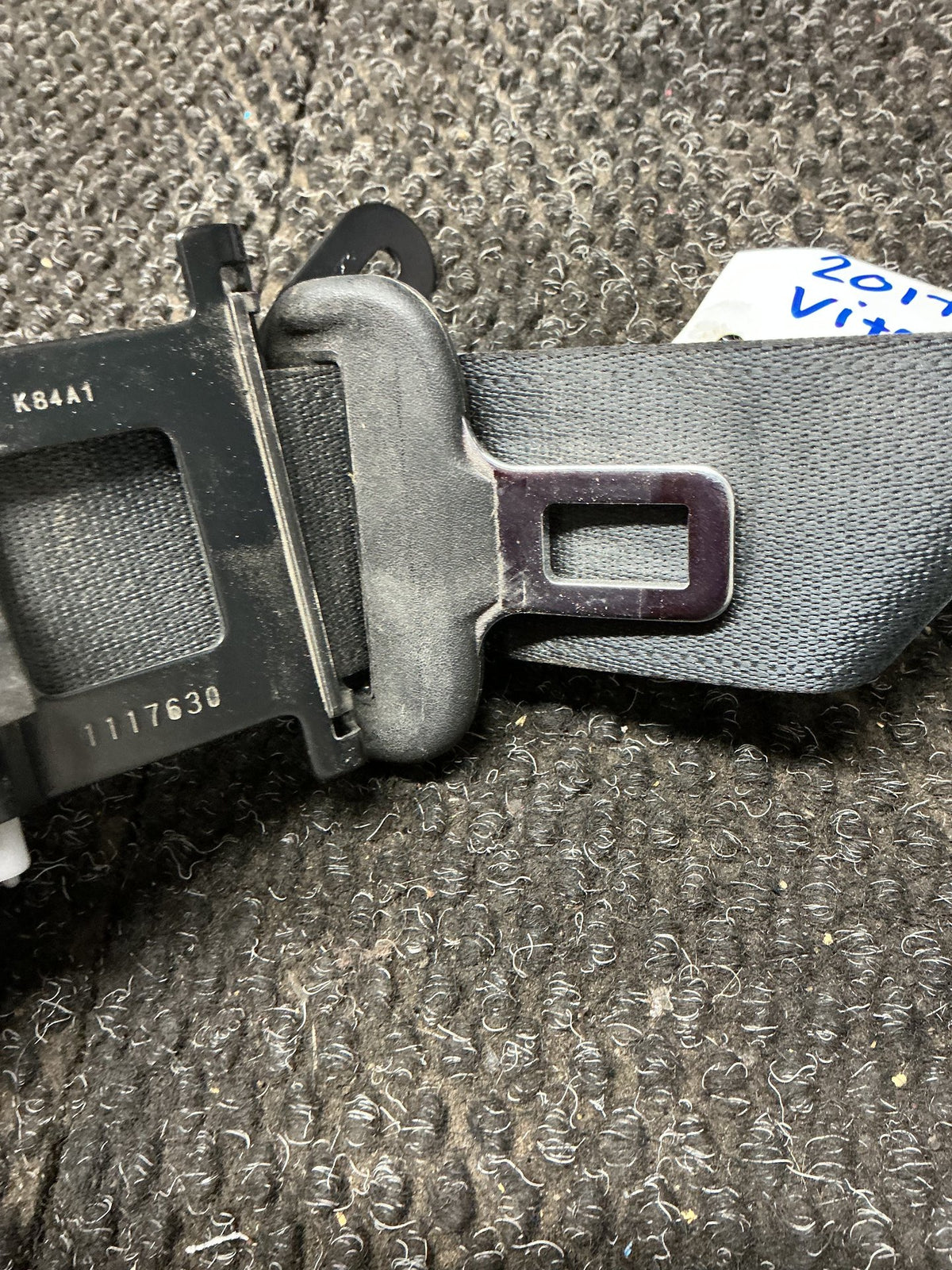 2017 Suzuki Vitara 3W156- Left Rear Seat Belt- (TAG10909)