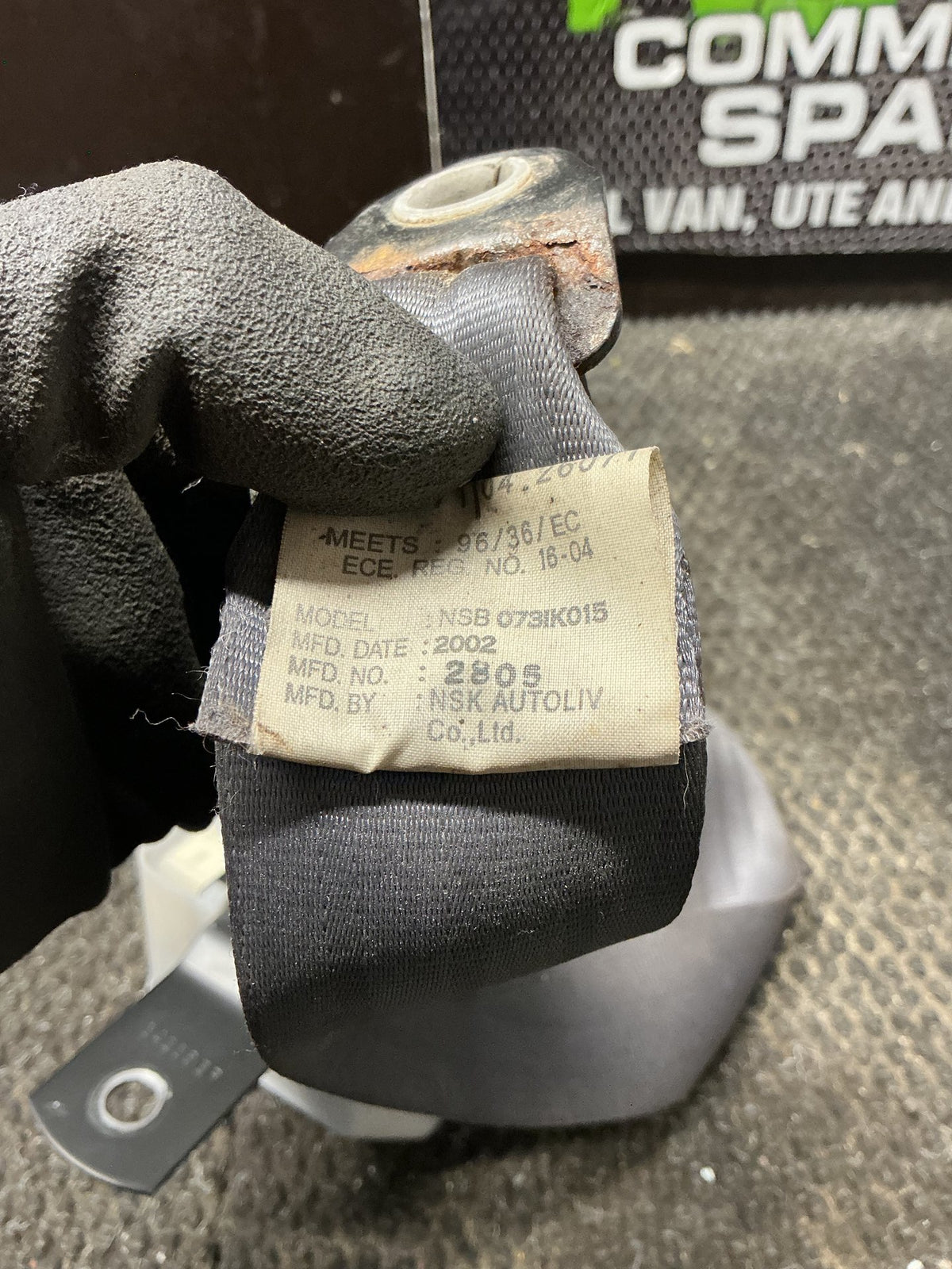1998-2003 Holden Rodeo TF- Left Rear Seat Belt- (TAG11525)
