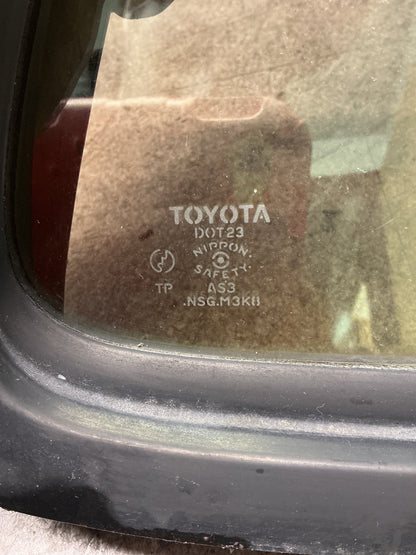 1999 Toyota Surf N180- Right Rear Quarter Door Glass- (TAG15369) PN: M3K8