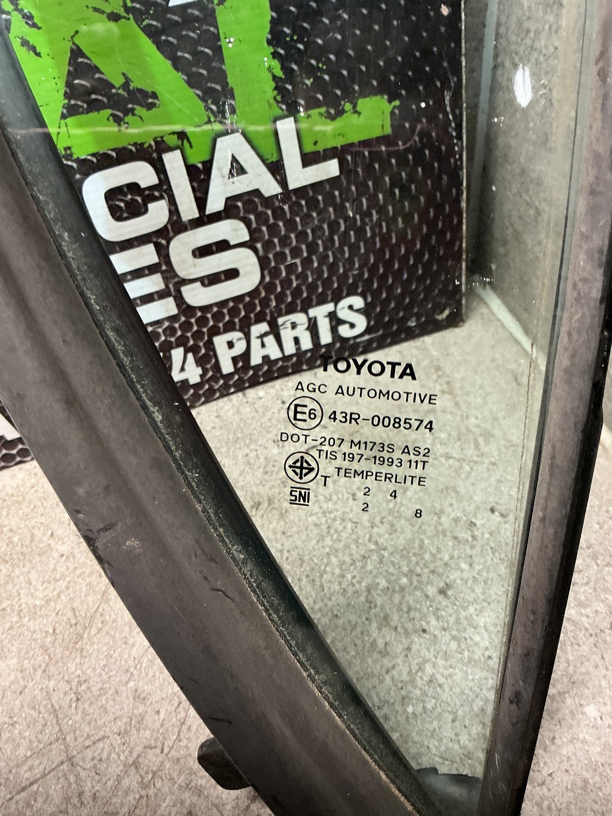 2017 Toyota Hilux- Right Rear Door Glass- (TAG16740)