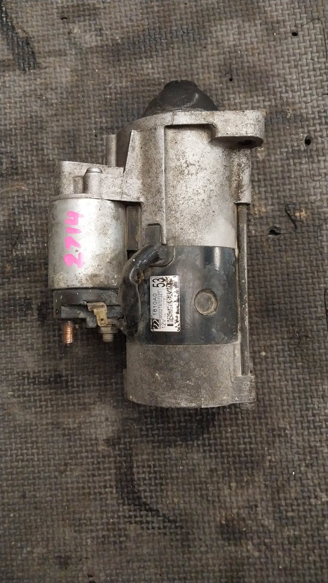 2012 Mitsubishi Triton Triton- Starter Motor- (TAG2714)
