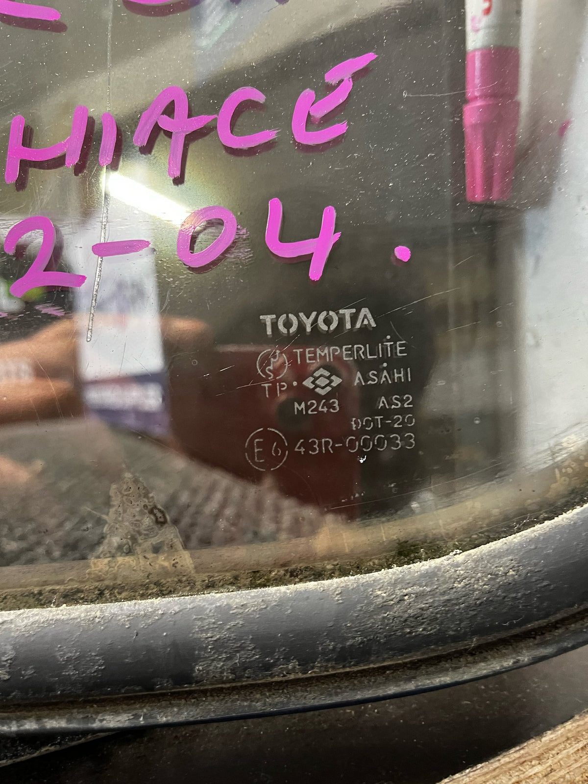 1992-2004 Toyota Hiace- Left Rear Cargo Glass- (TAG9309)