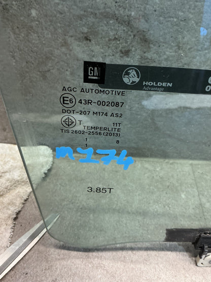 2016 Holden Colorado RG - Right Front Door Glass - (TAG18972)