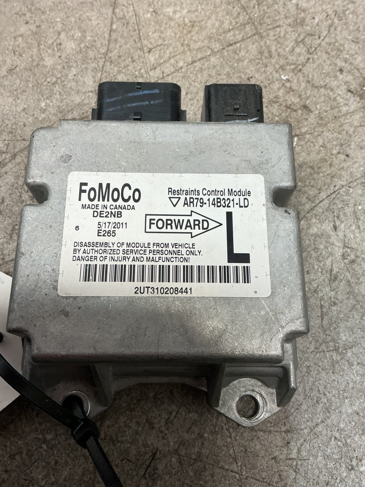 2012 Ford Territory- Airbag Module- (TAG17023)