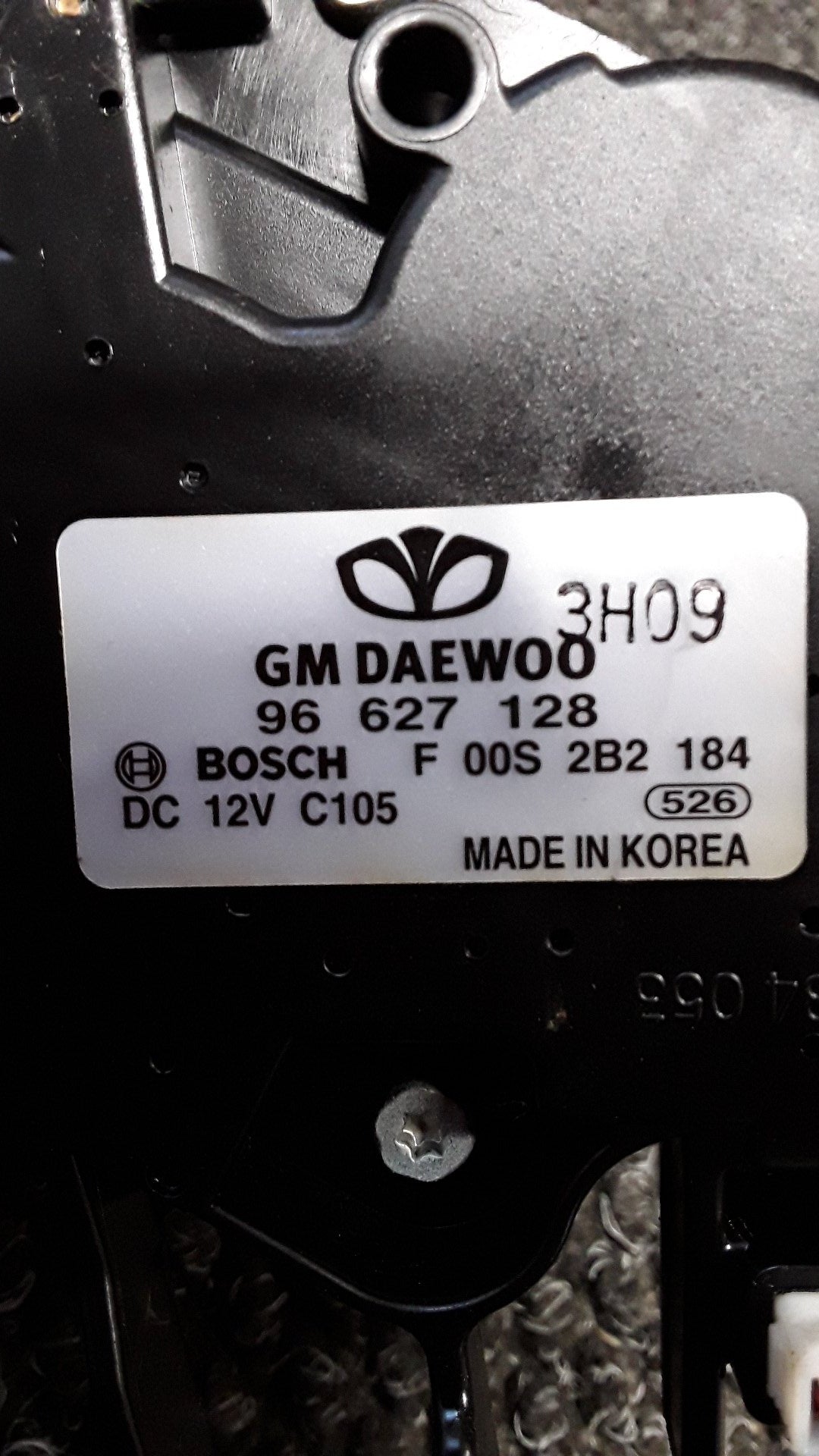 2013 Holden Captiva LT 2WD 2.4 AT- Rear Wiper Motor- (TAG6463)
