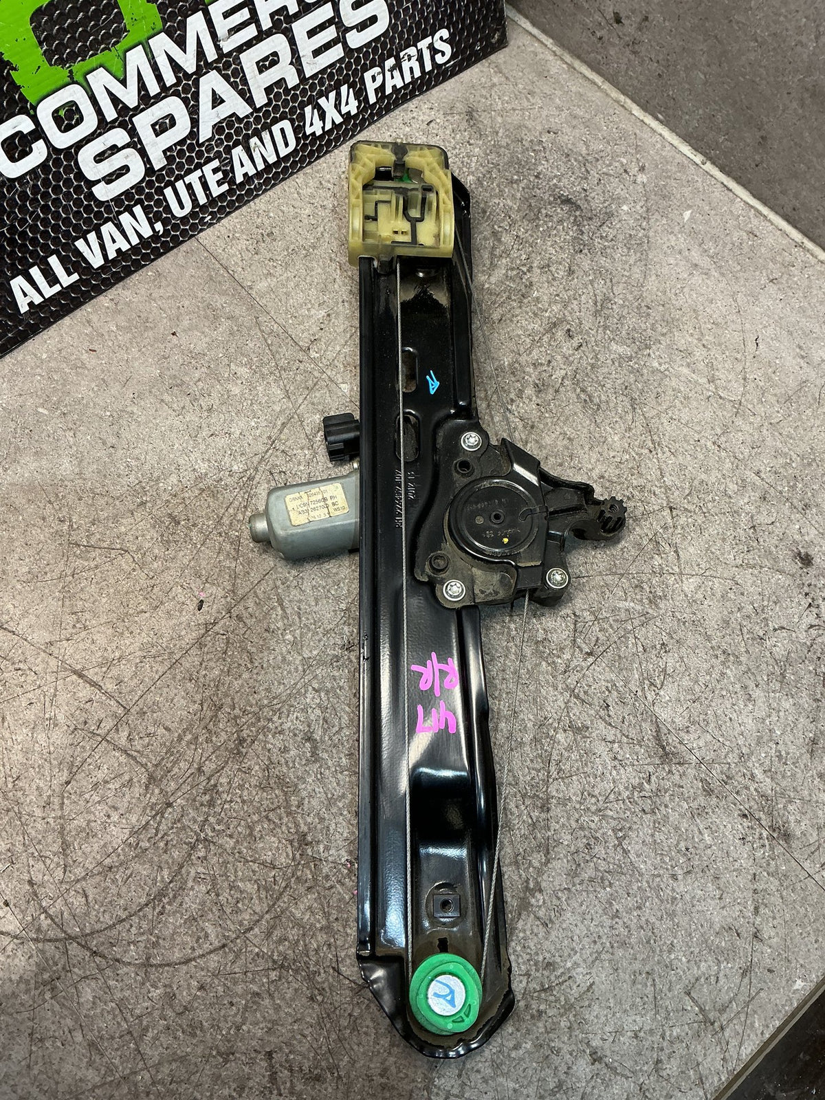 2012 Ford Ranger- Right Rear Window Regulator/Motor- (TAG17407)