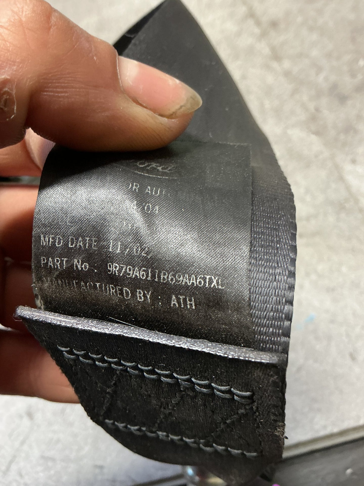 2012 Ford Territory 1W058- Left Rear Seat Belt- (TAG13624)