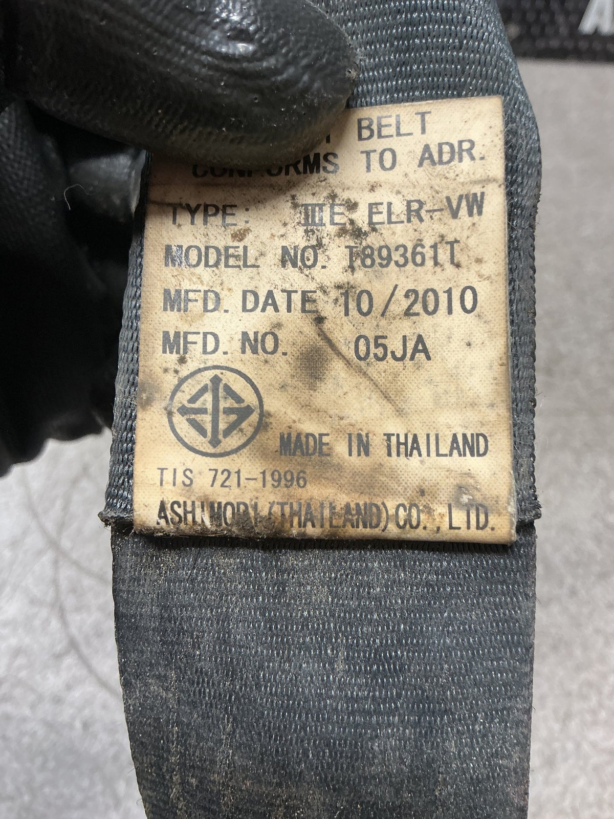 2010 Ford Ranger- Right Front Seat Belt- (TAG15218)