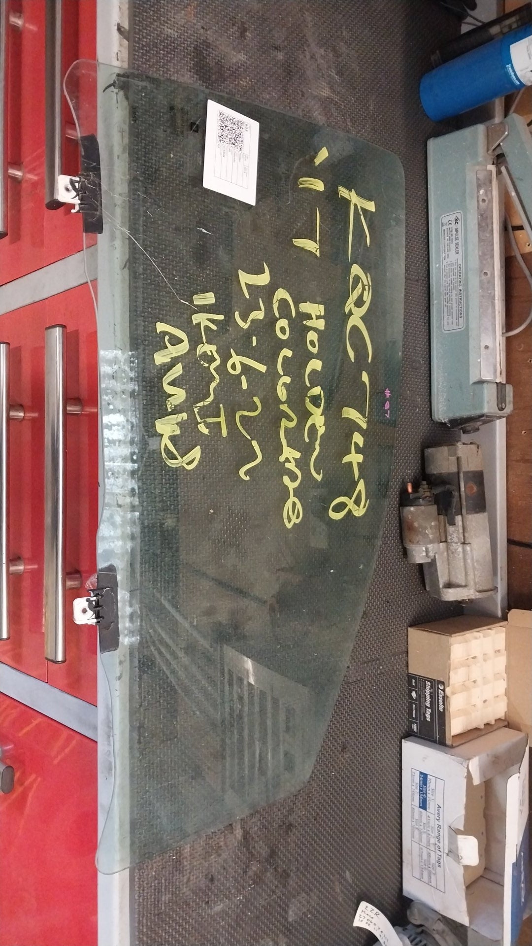 2017 Holden Colorado RG- Right Front Door Window- (TAG905) PN: RF