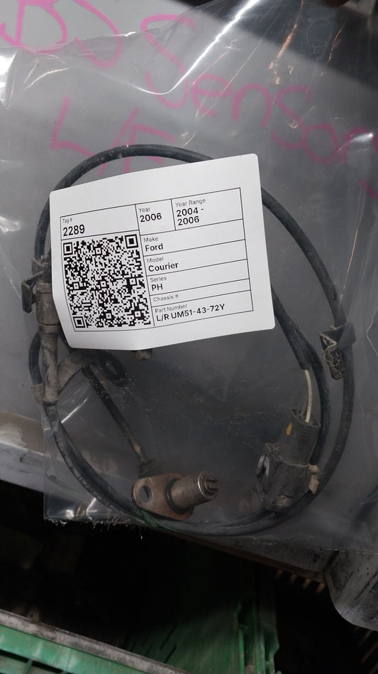 2006 Ford Courier PH- Left Rear ABS Sensor- (TAG2289) PN: LRUM514372Y