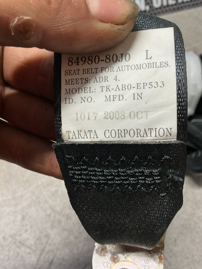 2009 Suzuki SX4 7W102- Left Rear Seat Belt- (TAG13588) PN: TK-AB0-EP533