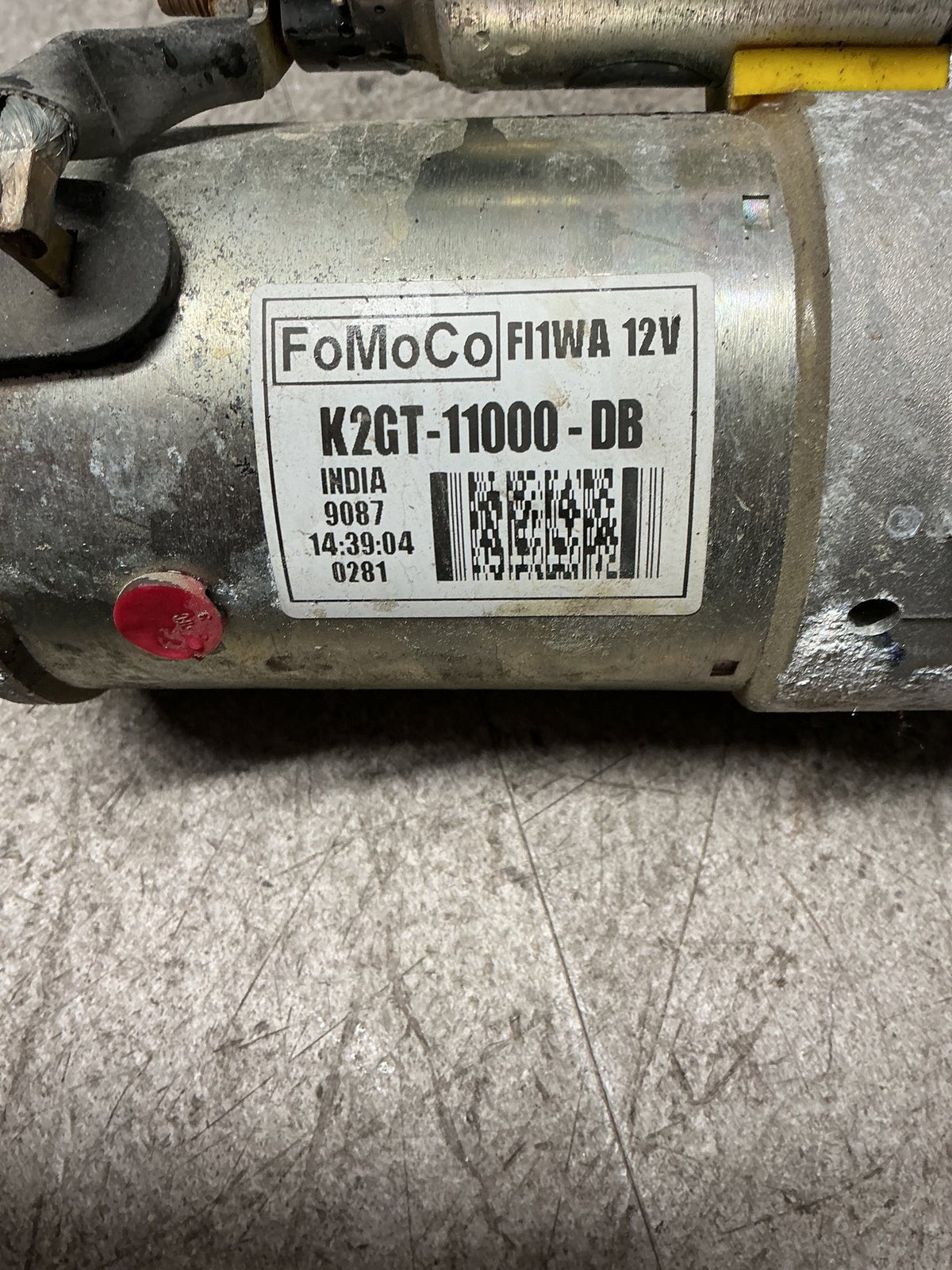 2020 Ford Endura CA- Starter Motor- (TAG16484)