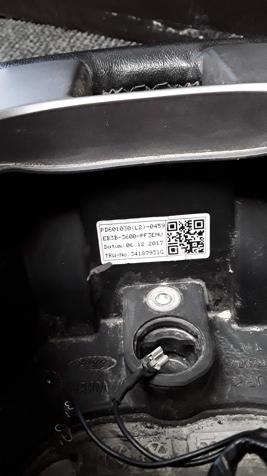 2018 Ford Ranger XLT DOUBLE CAB- Steering Wheel- (TAG5273)