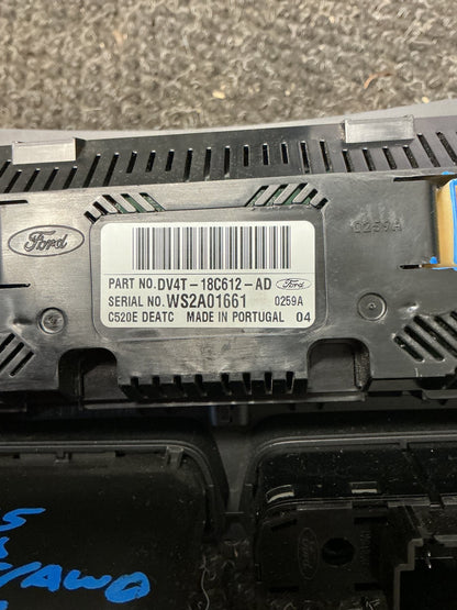 2015 Ford Kuga 9W106- Heater Controls- (TAG10656) PN: DV4T-18C612-AD
