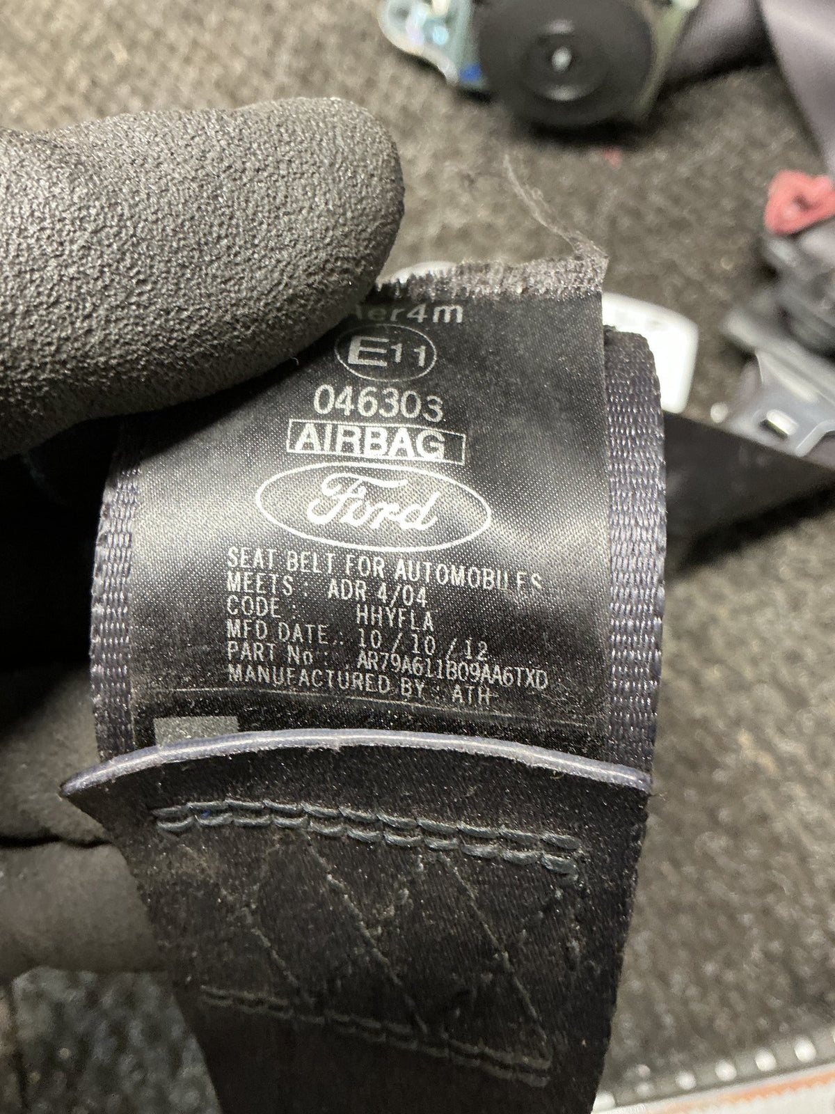 2013 Ford Territory 1W134- Left Front Seat Belt- (TAG10795)