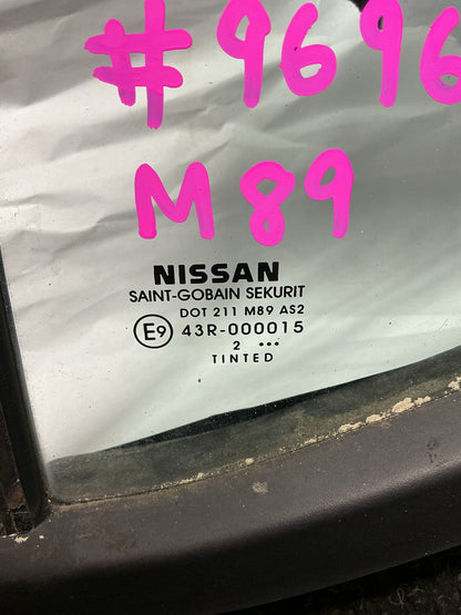 2013 Nissan Navara D40- Left Rear Quarter Door Glass- (TAG9696)