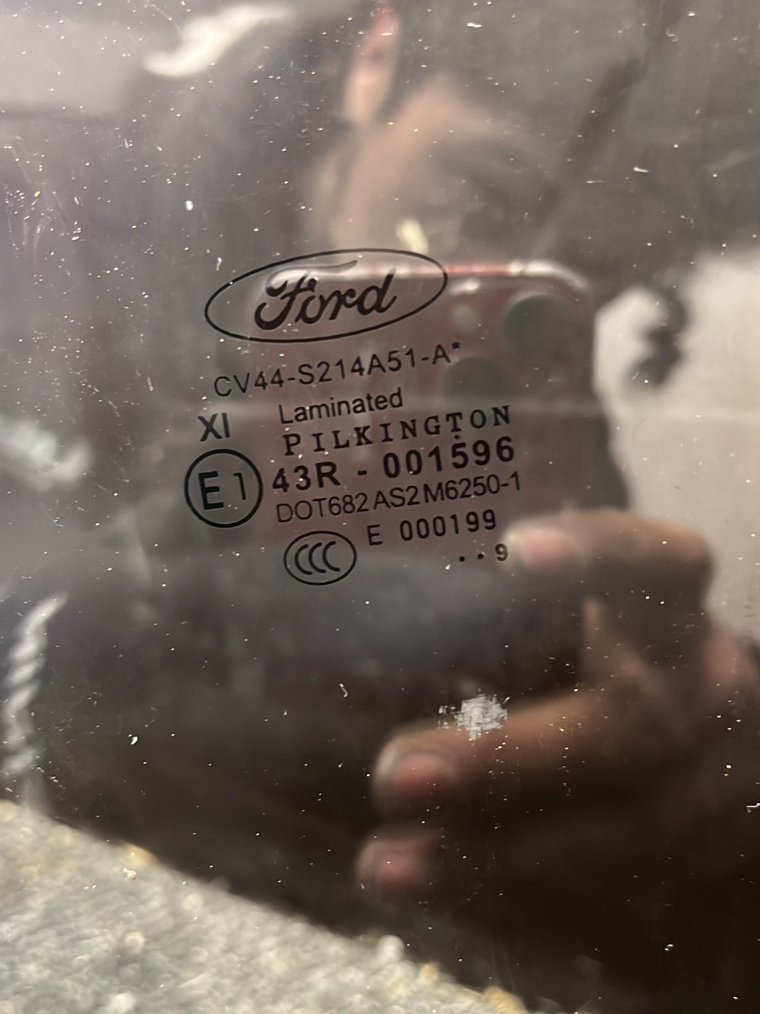 2019 Ford Escape- Left Front Door Window- (TAG8910) PN: M625-1