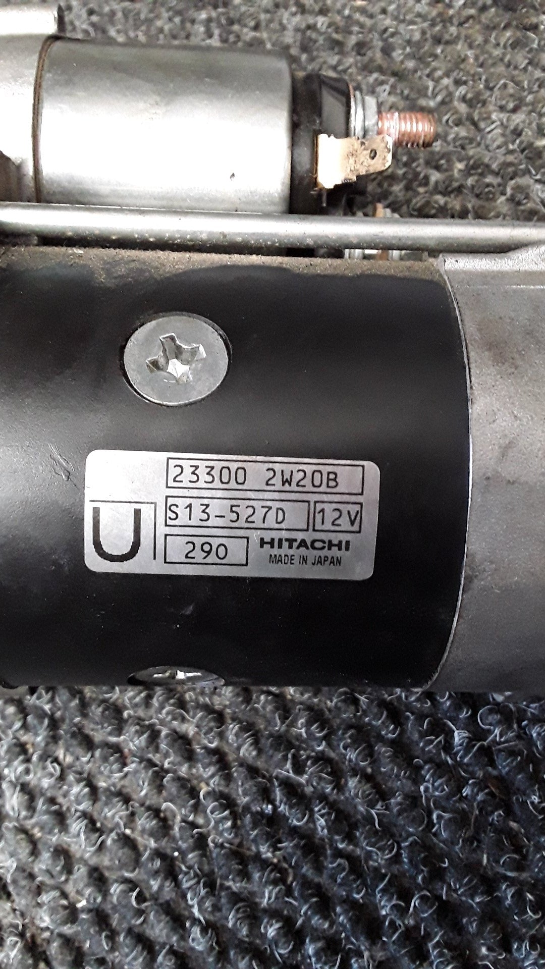 2003 Nissan Navara D22- Starter Motor- (TAG5665) PN: S13-527D