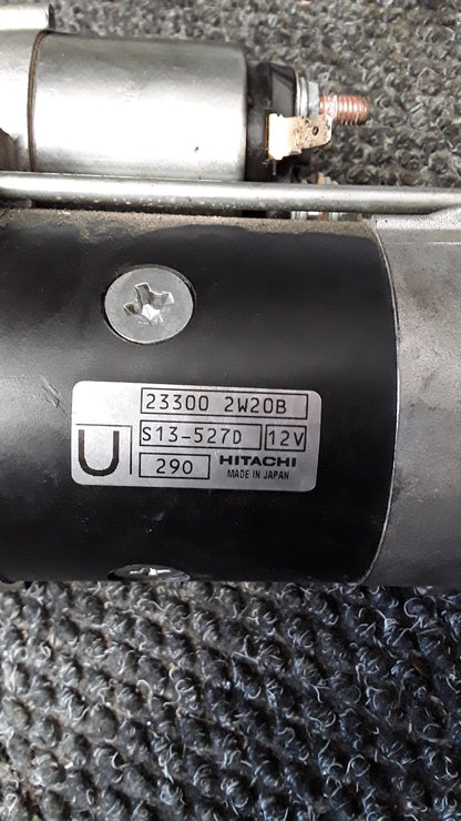 2003 Nissan Navara D22- Starter Motor- (TAG5665) PN: S13-527D