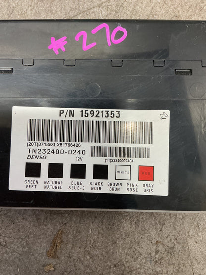 2009 Holden Captiva 7- Body Control Module- (TAG16090) PN: 15921353