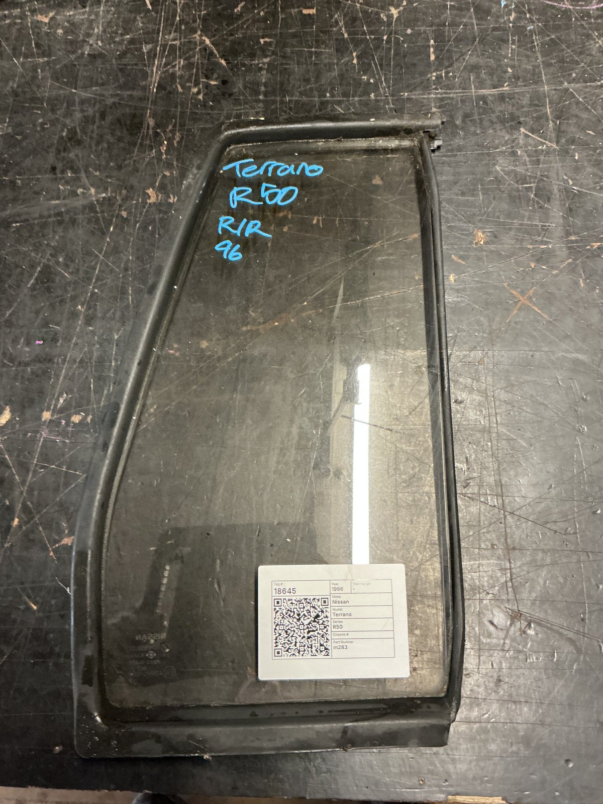 1996 Nissan Terrano R50 - Right Rear Quarter Door Glass - (TAG18645)