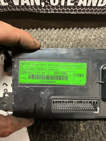 2015 Holden Captiva 7 9W054- Heater Controls- (TAG10657)