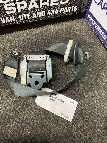 2010 Suzuki Grand Vitara 7W100- Left Rear Seat Belt- (TAG10908)